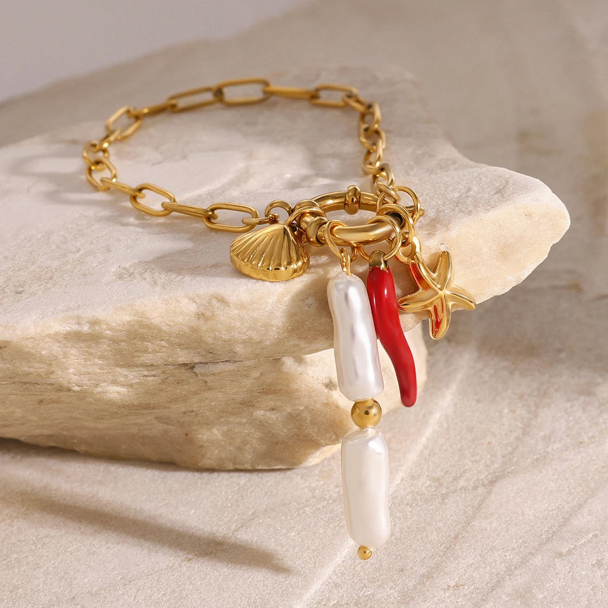 Pulsera Charms con Dijes Atractivo y Elegante