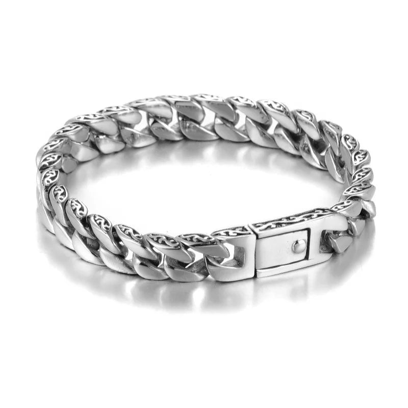 Pulsera Trenzado en Plata Envejecida