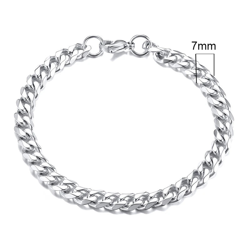 Pulsera Cadena Eslabones Cubanos