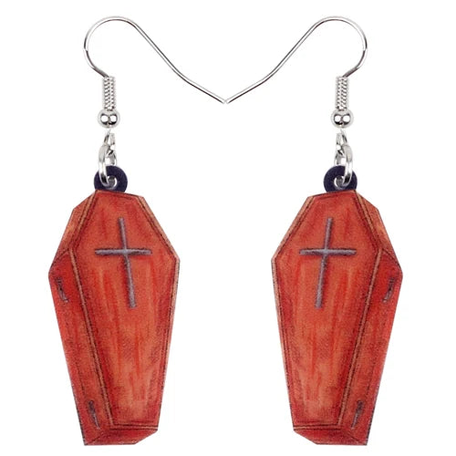 Aretes Calavera Halloween Rosa Flor