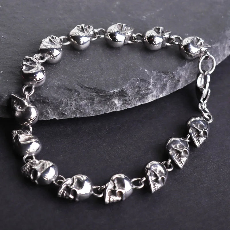 Pulsera Trenzado en Plata Envejecida