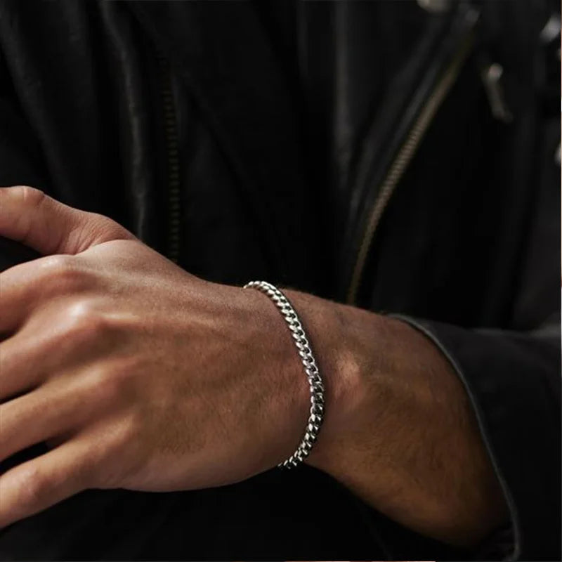 Pulsera Cadena Eslabones Cubanos
