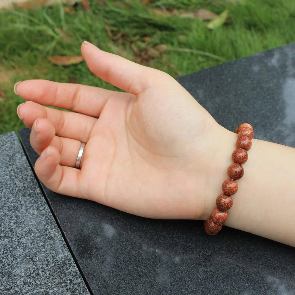 Pulsera Cuentas de Piedra Natural