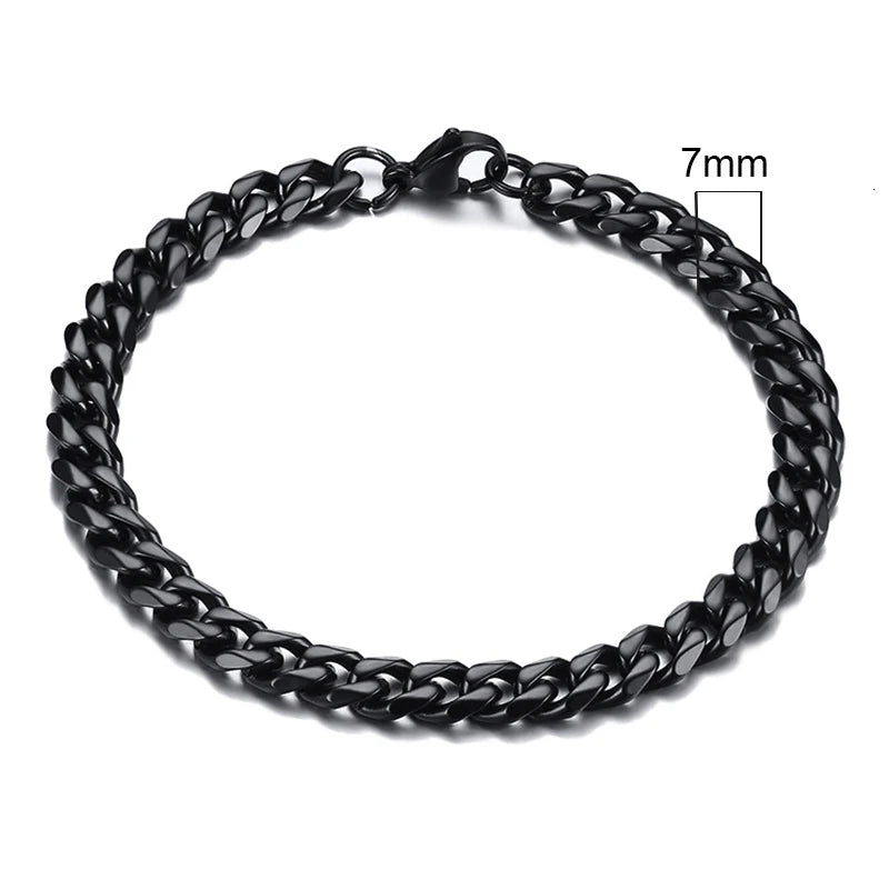 Pulsera Cadena Eslabones Cubanos