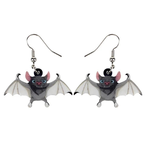 Aretes Calavera Halloween Rosa Flor