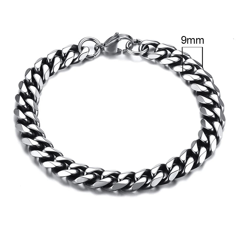 Pulsera Cadena Eslabones Cubanos