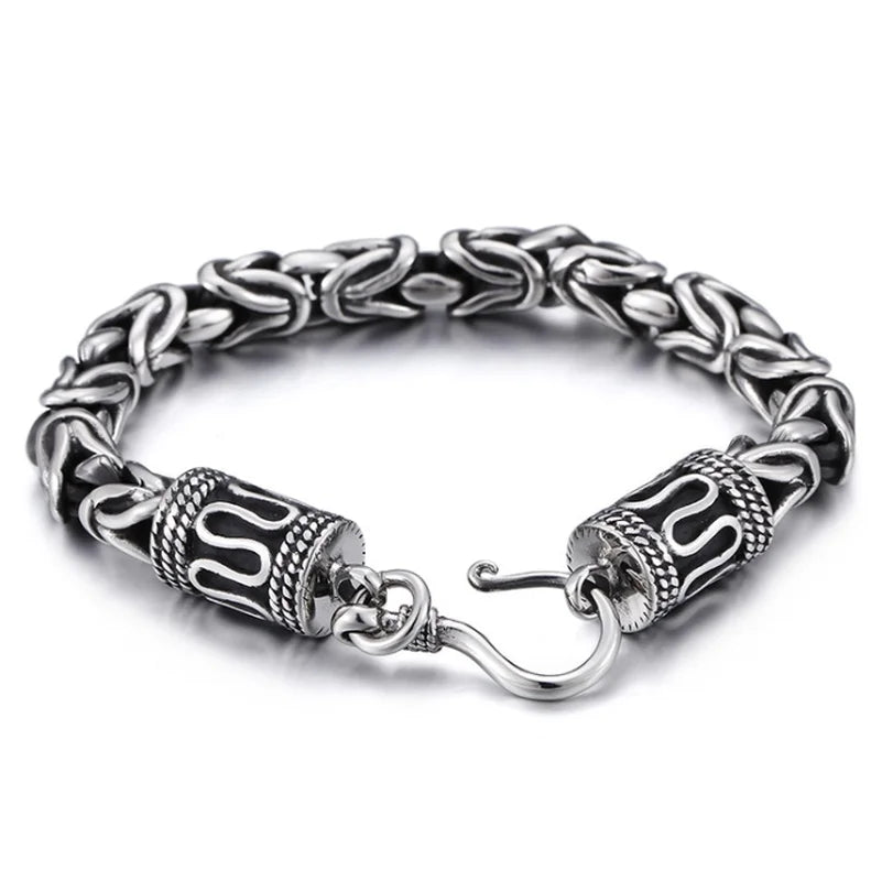 Pulsera Trenzado en Plata Envejecida