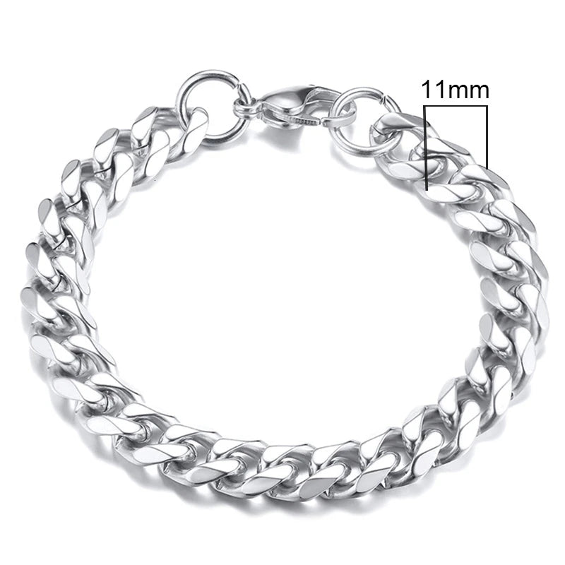 Pulsera Cadena Eslabones Cubanos