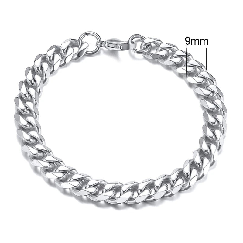 Pulsera Cadena Eslabones Cubanos