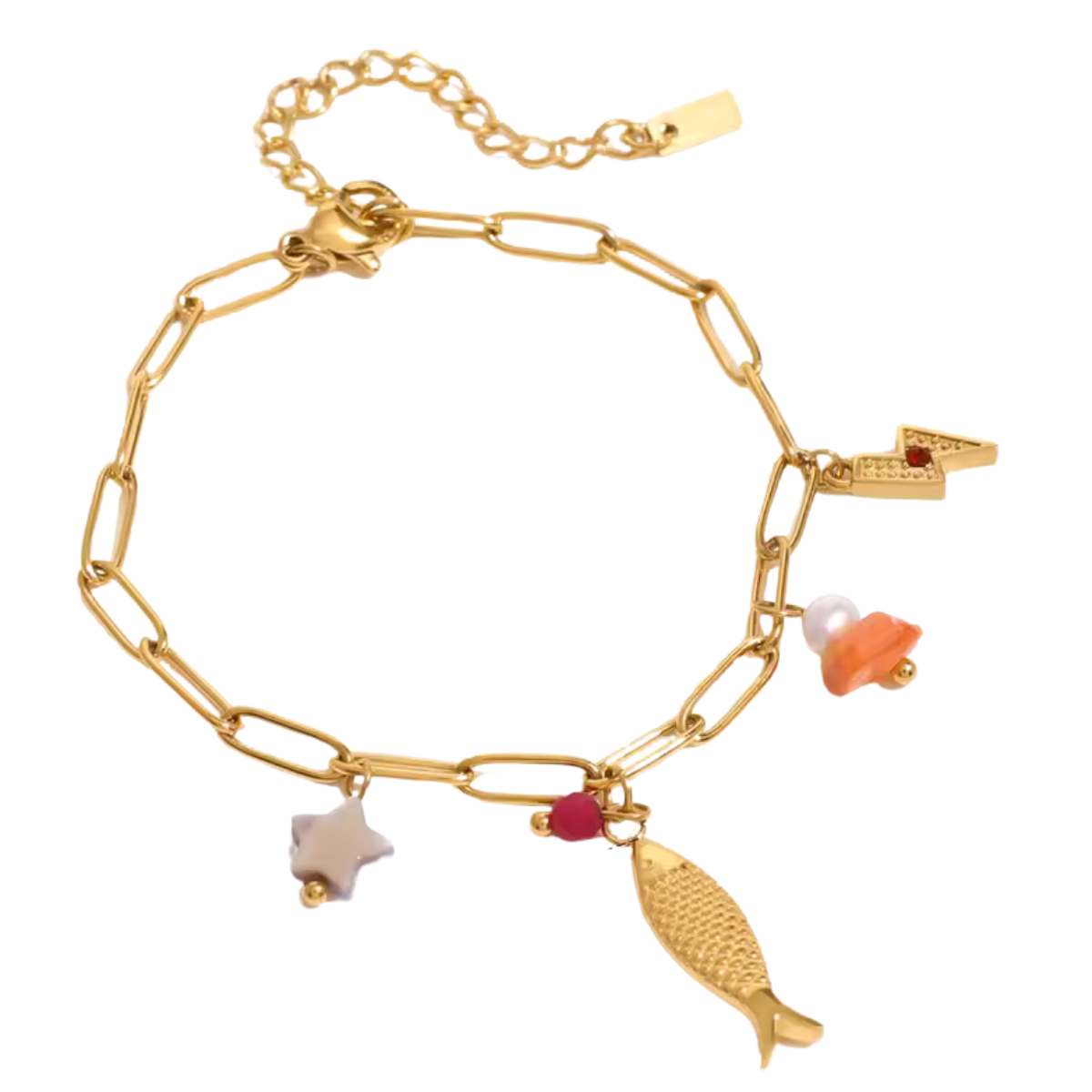 Pulsera Charms con Dijes Moderno y Sofisticado