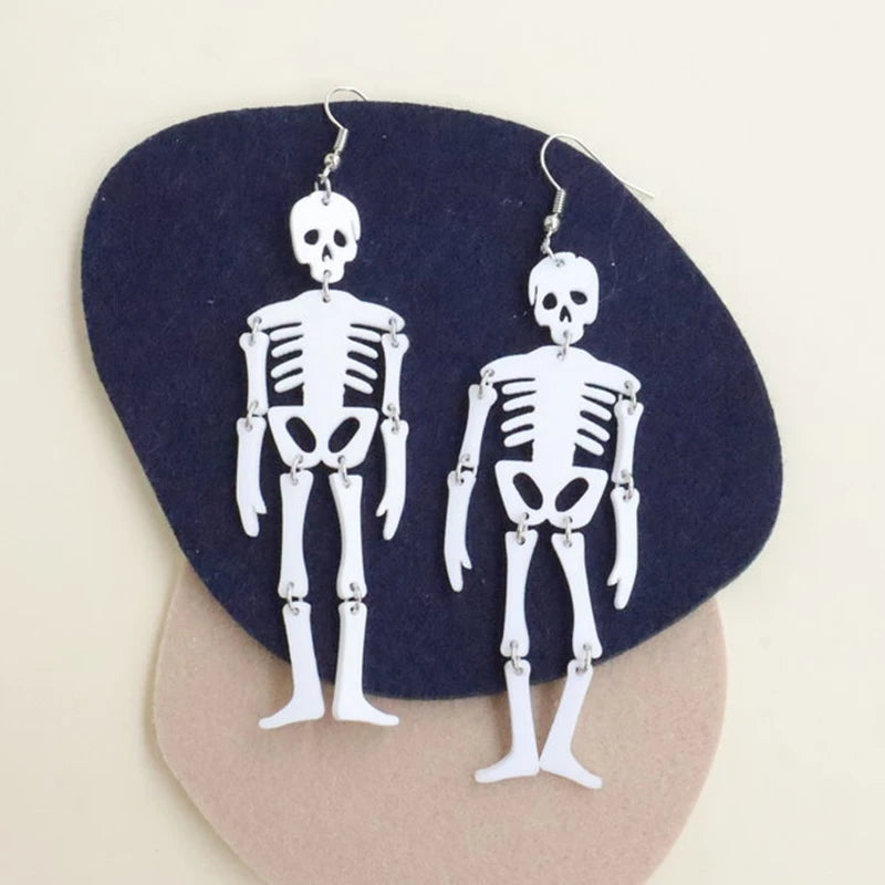 Aretes Halloween con Calavera
