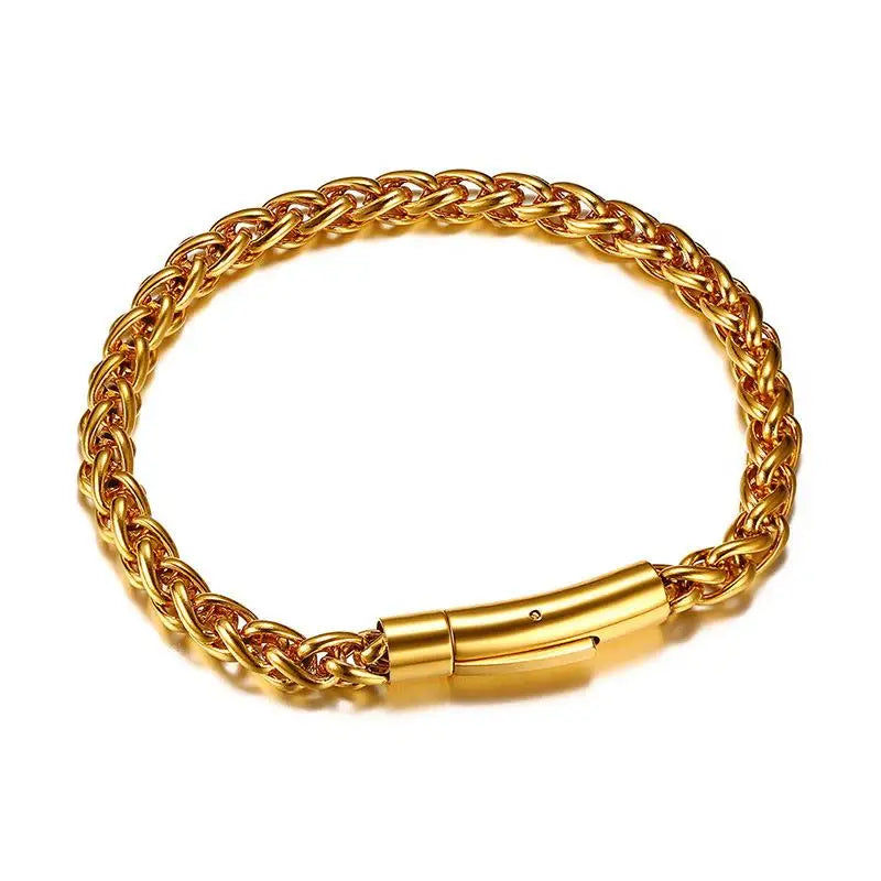 Pulsera Trenzado en Plata Envejecida