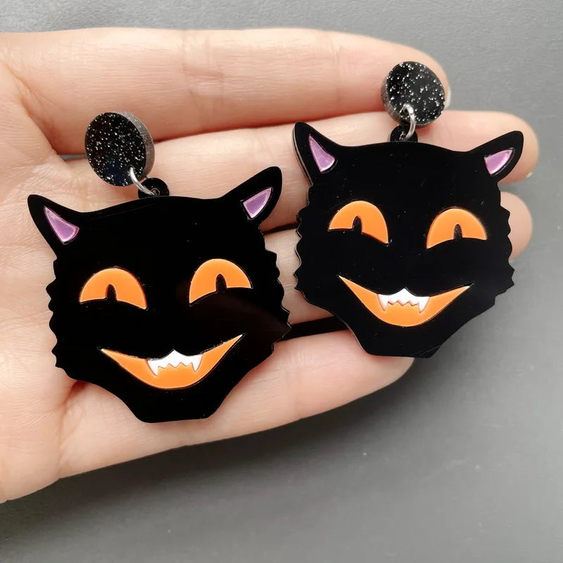 Aretes Halloween con Calavera