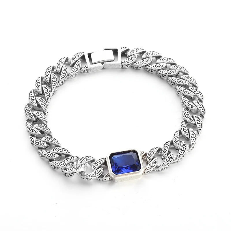 Pulsera Trenzado en Plata Envejecida