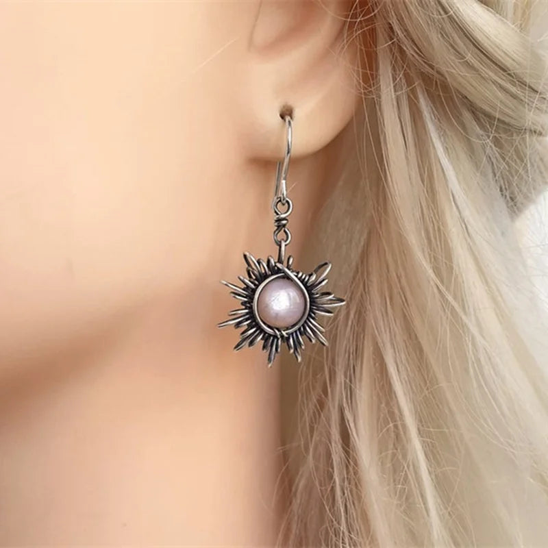 Aretes Sol y Luna Vintage