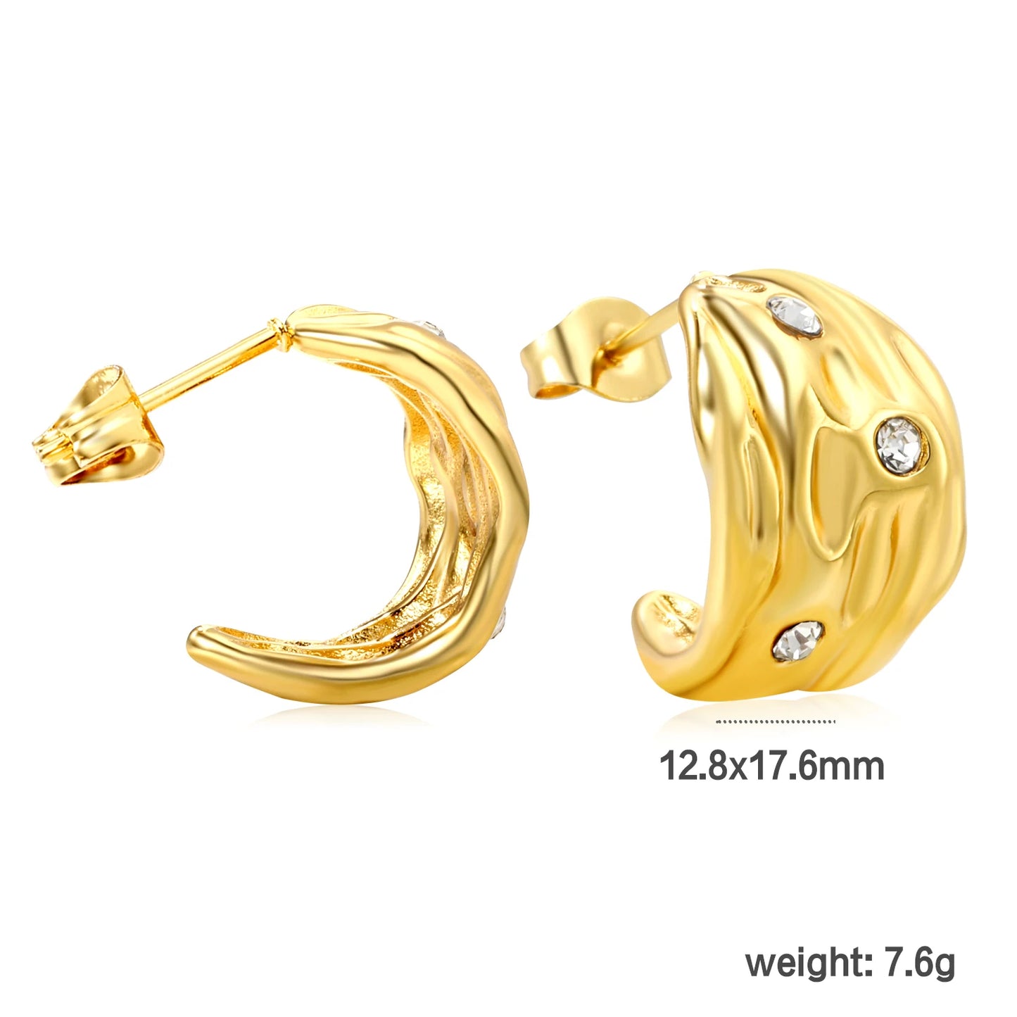 Aretes Estilo Dorado