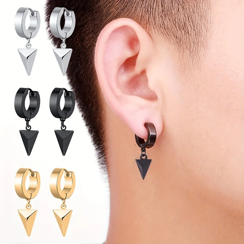 Aretes Pointer - Acero Inox.