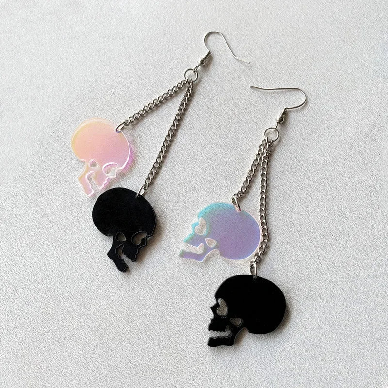 Aretes Halloween con Calavera