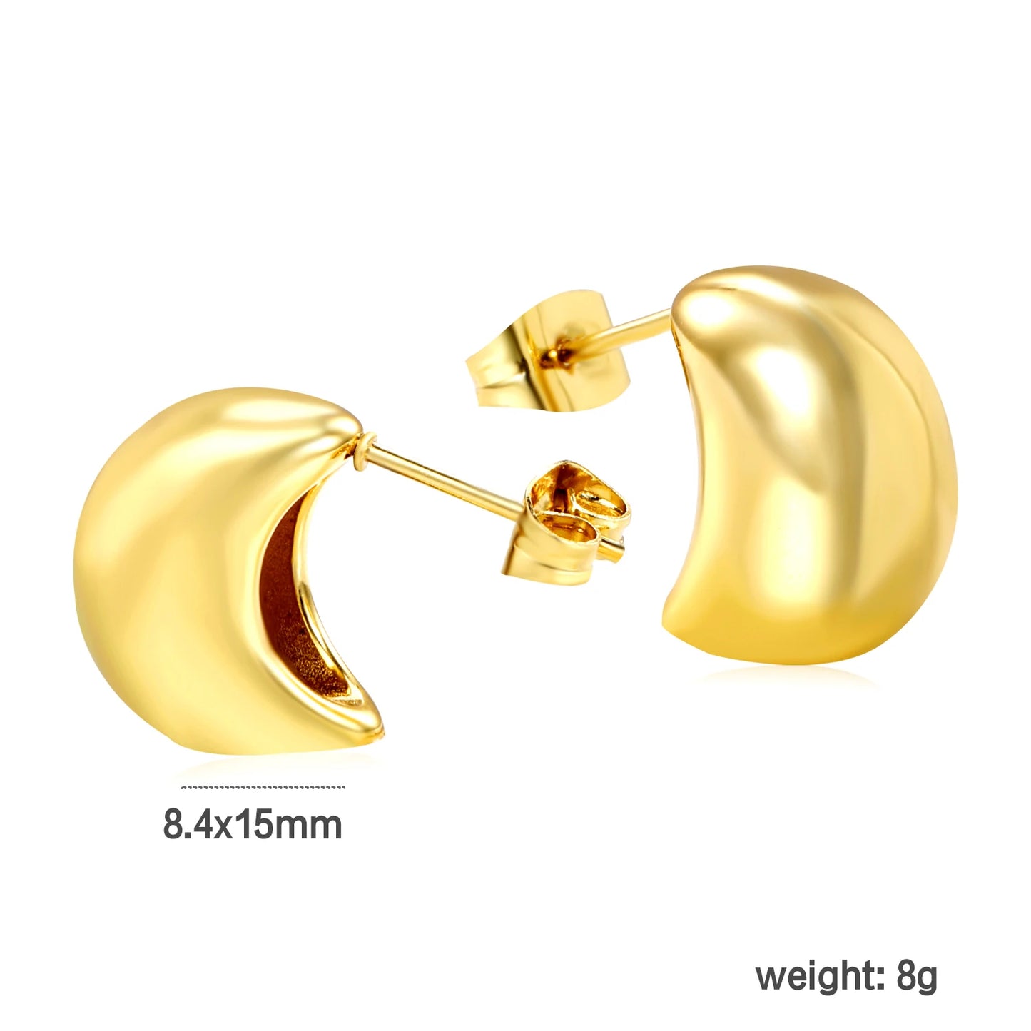 Aretes Estilo Dorado