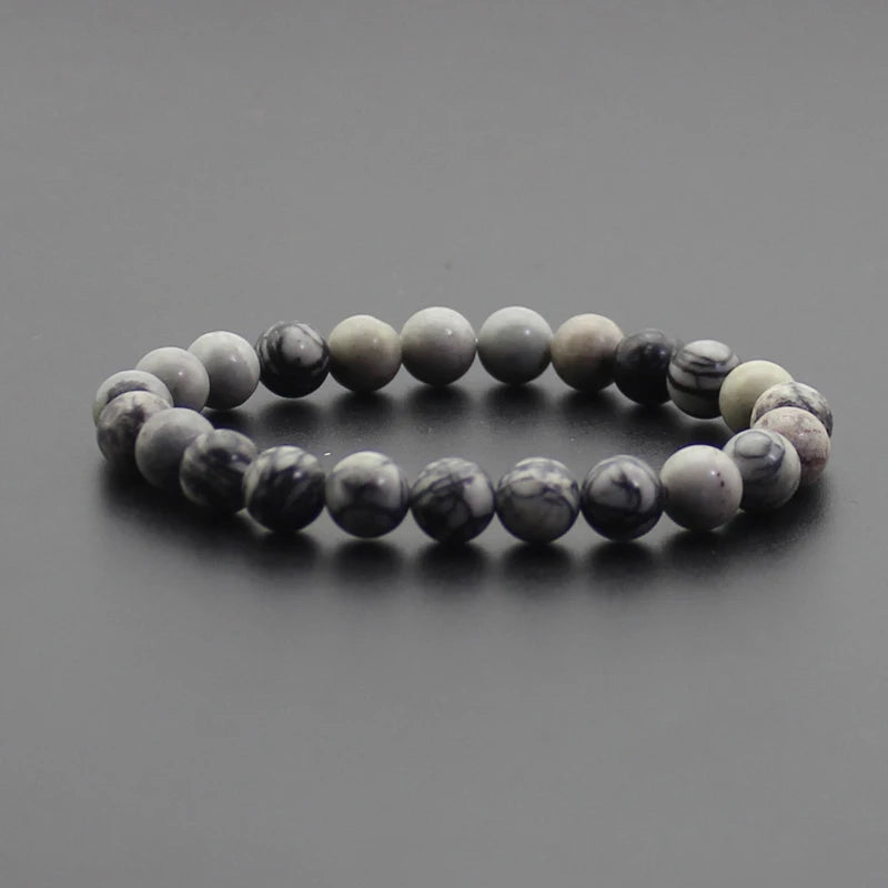Pulsera Cuentas de Piedra Natural