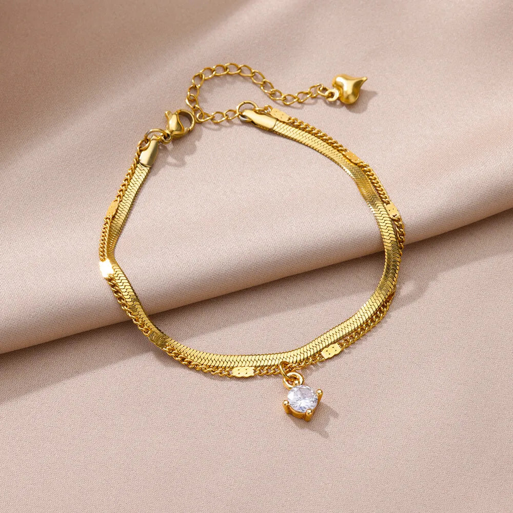 Tobilleras Cadena de Perlas