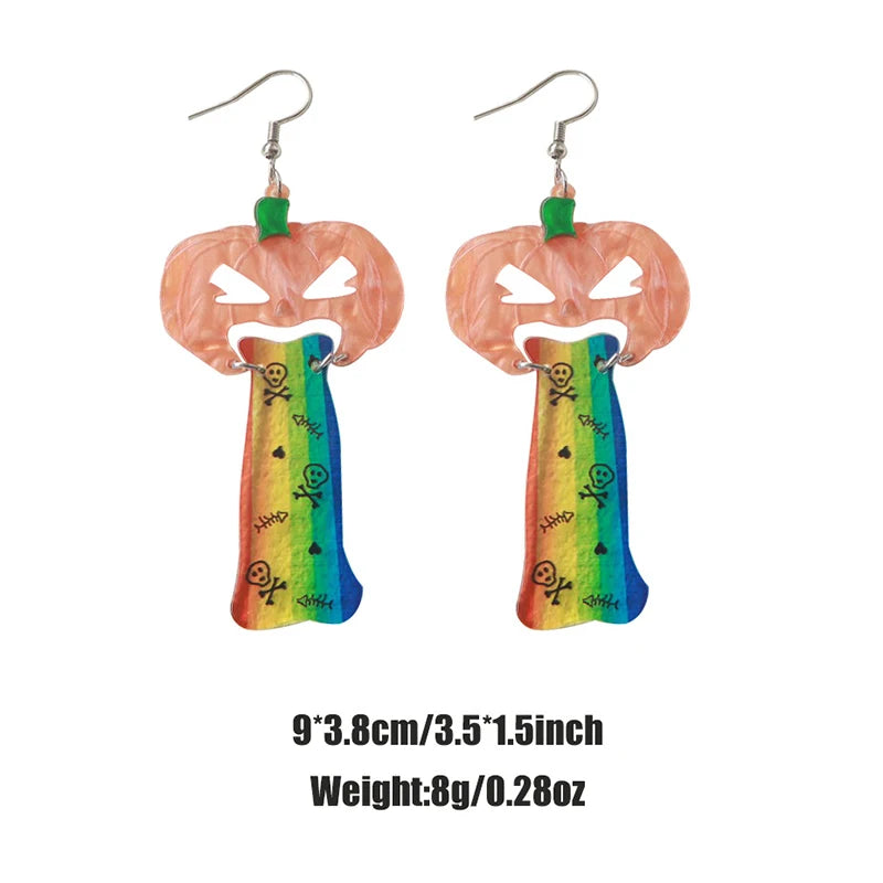 Aretes Halloween con Calavera