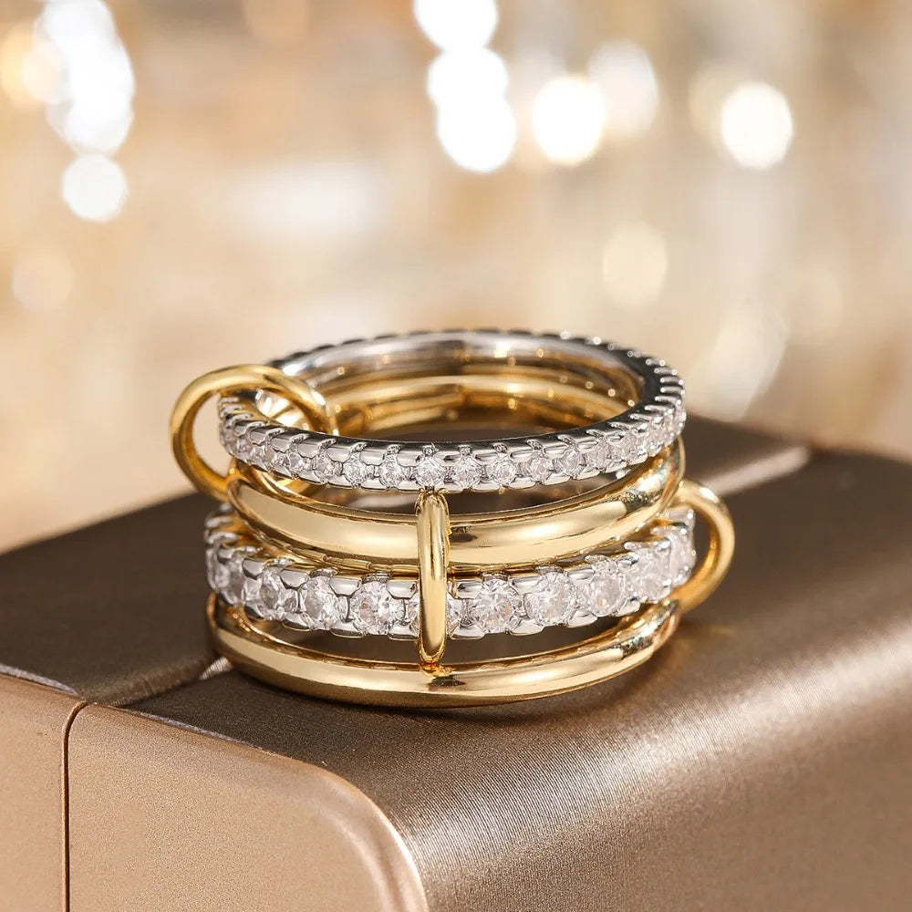 Anillo de Tres Capas Plegable