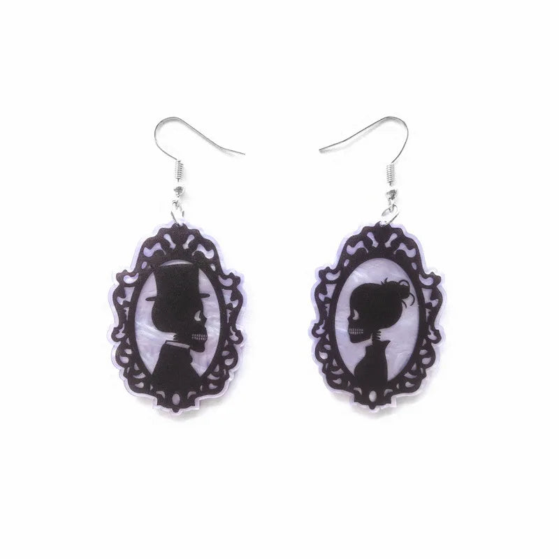 Aretes Halloween con Calavera