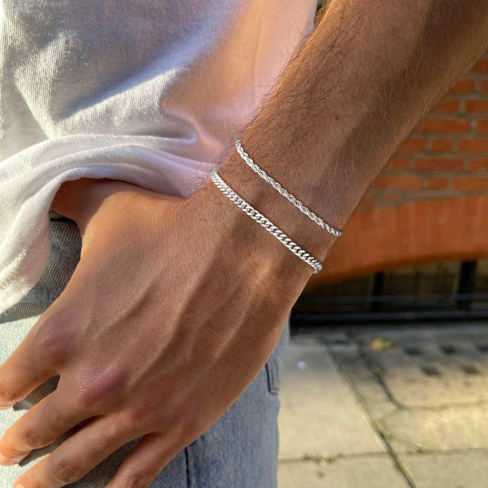 Pulsera 2 Piezas Hombre Acero Inox