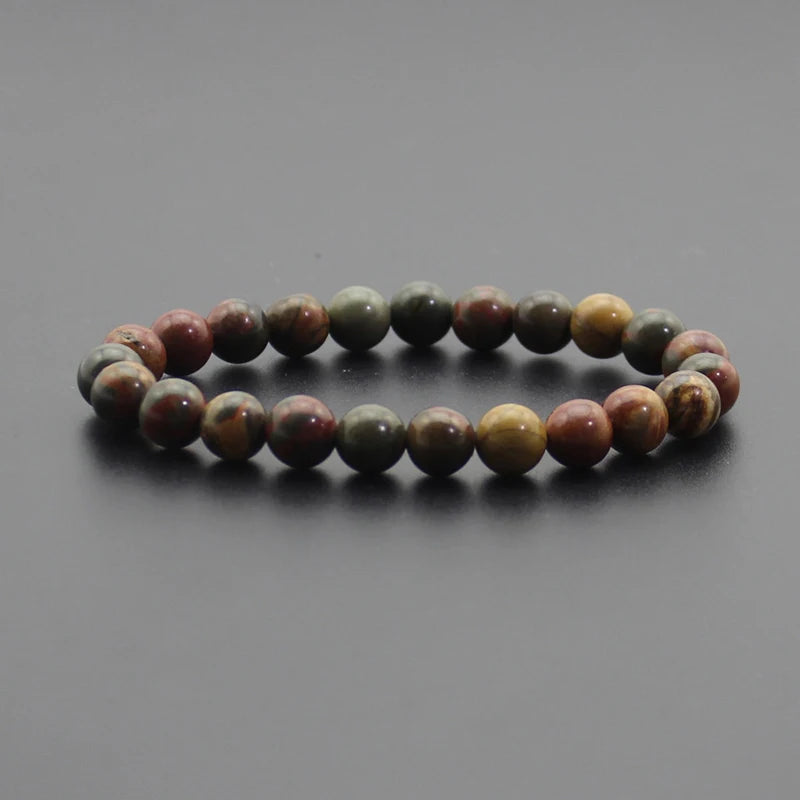 Pulsera Cuentas de Piedra Natural