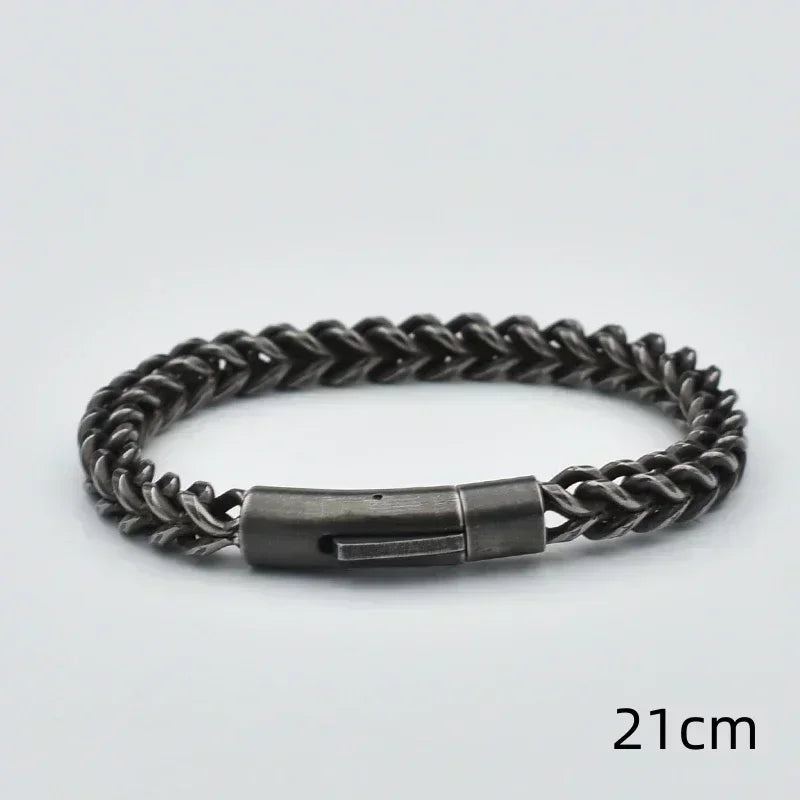 Pulseras de cadena Punk Vintage