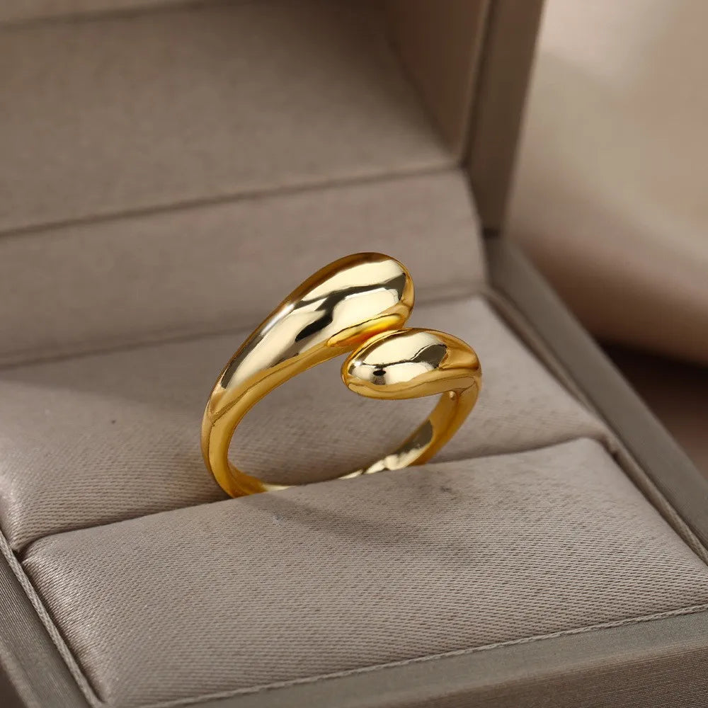Anillo Minimalista Enlace Oro