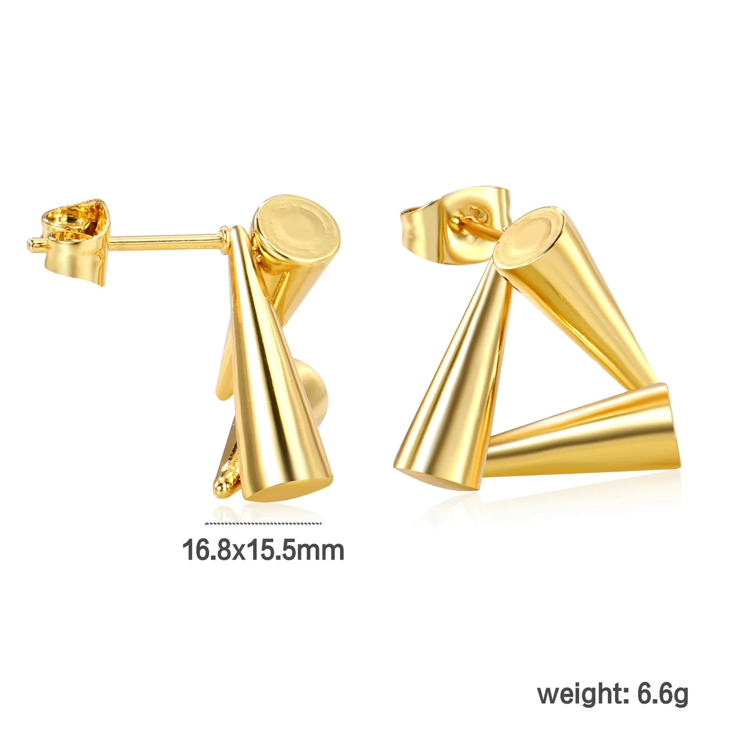 Aretes Estilo Dorado