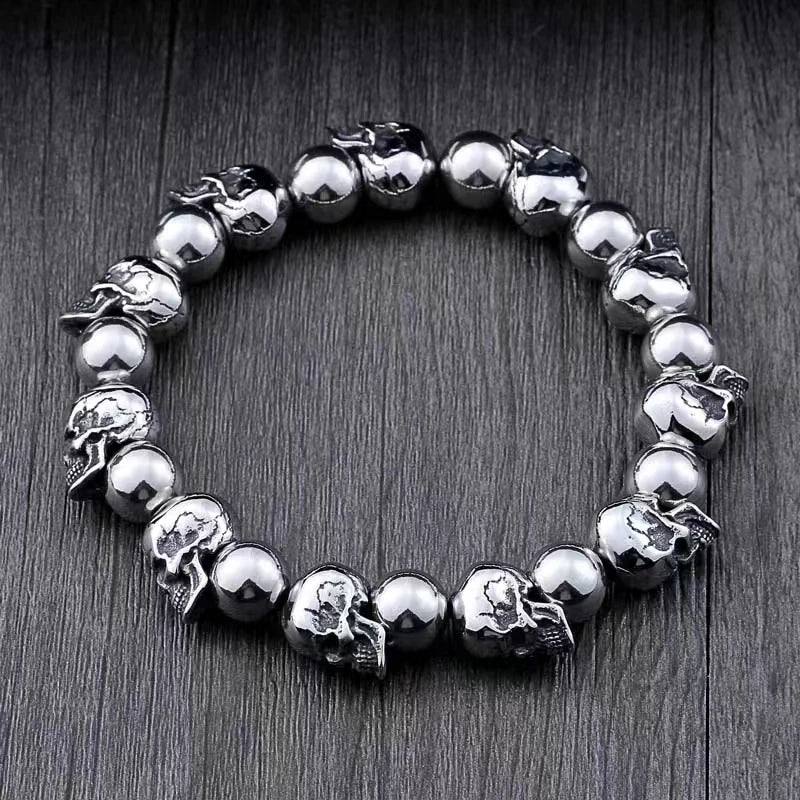 Pulsera Trenzado en Plata Envejecida