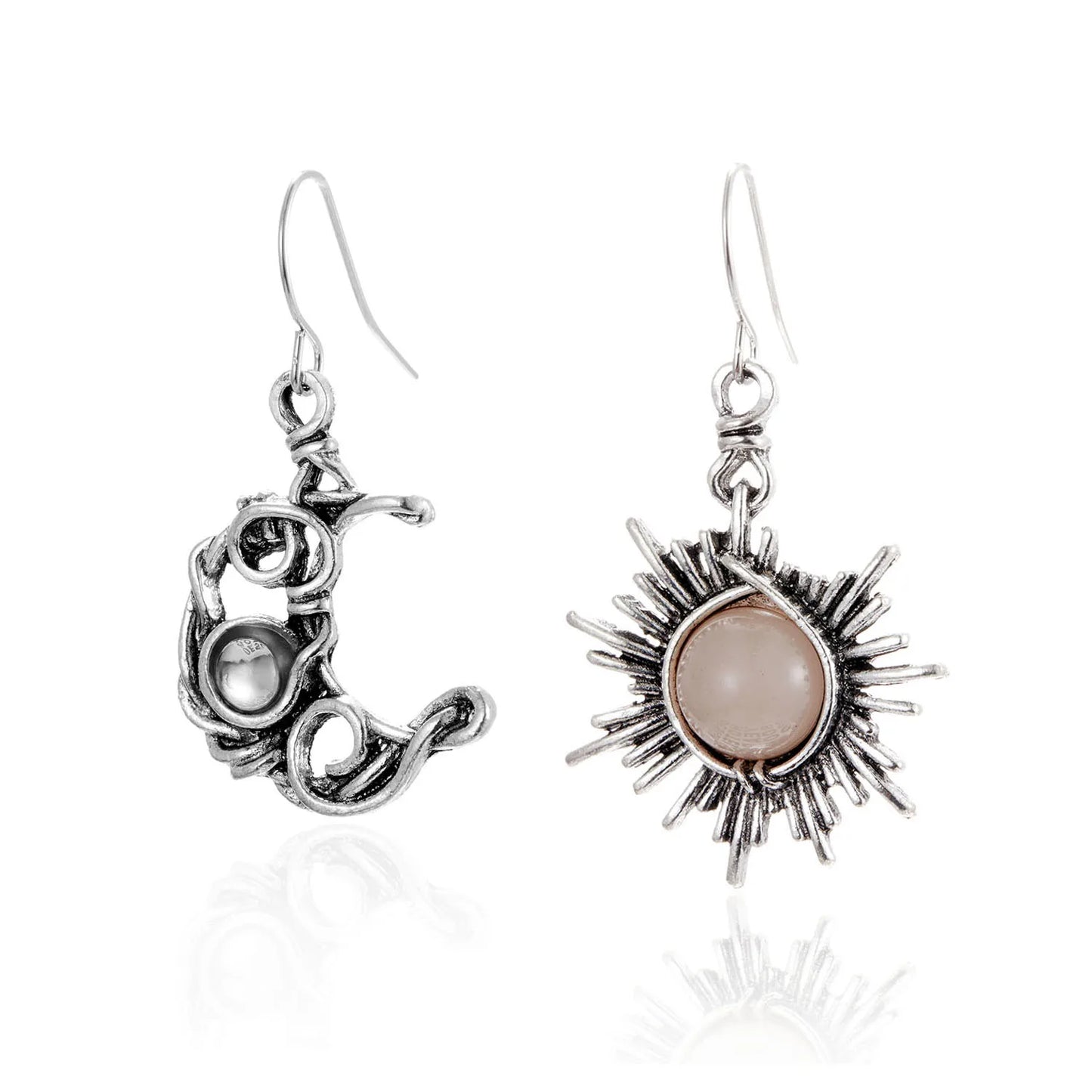 Aretes Sol y Luna Vintage
