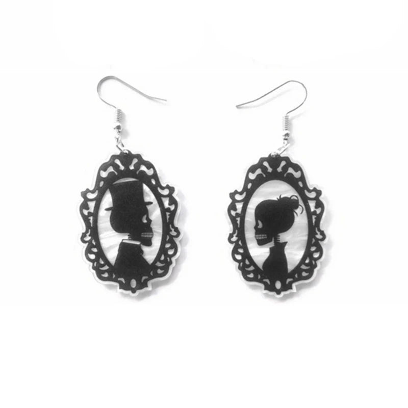 Aretes Halloween con Calavera