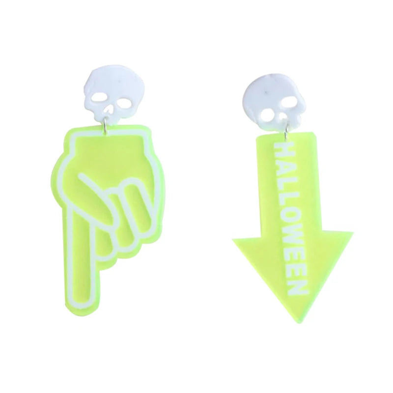 Aretes Halloween con Calavera