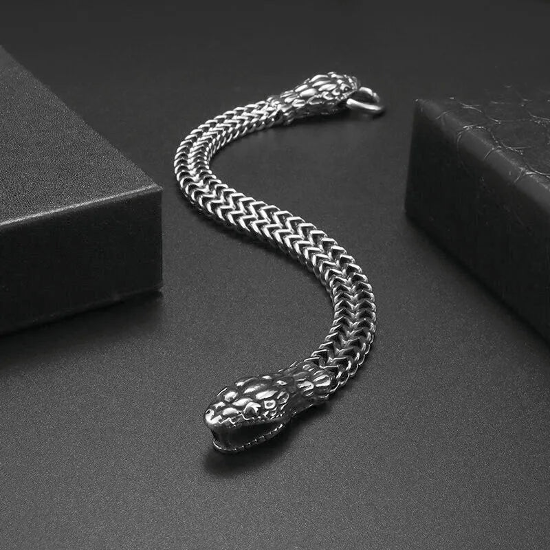 Pulsera Trenzado en Plata Envejecida