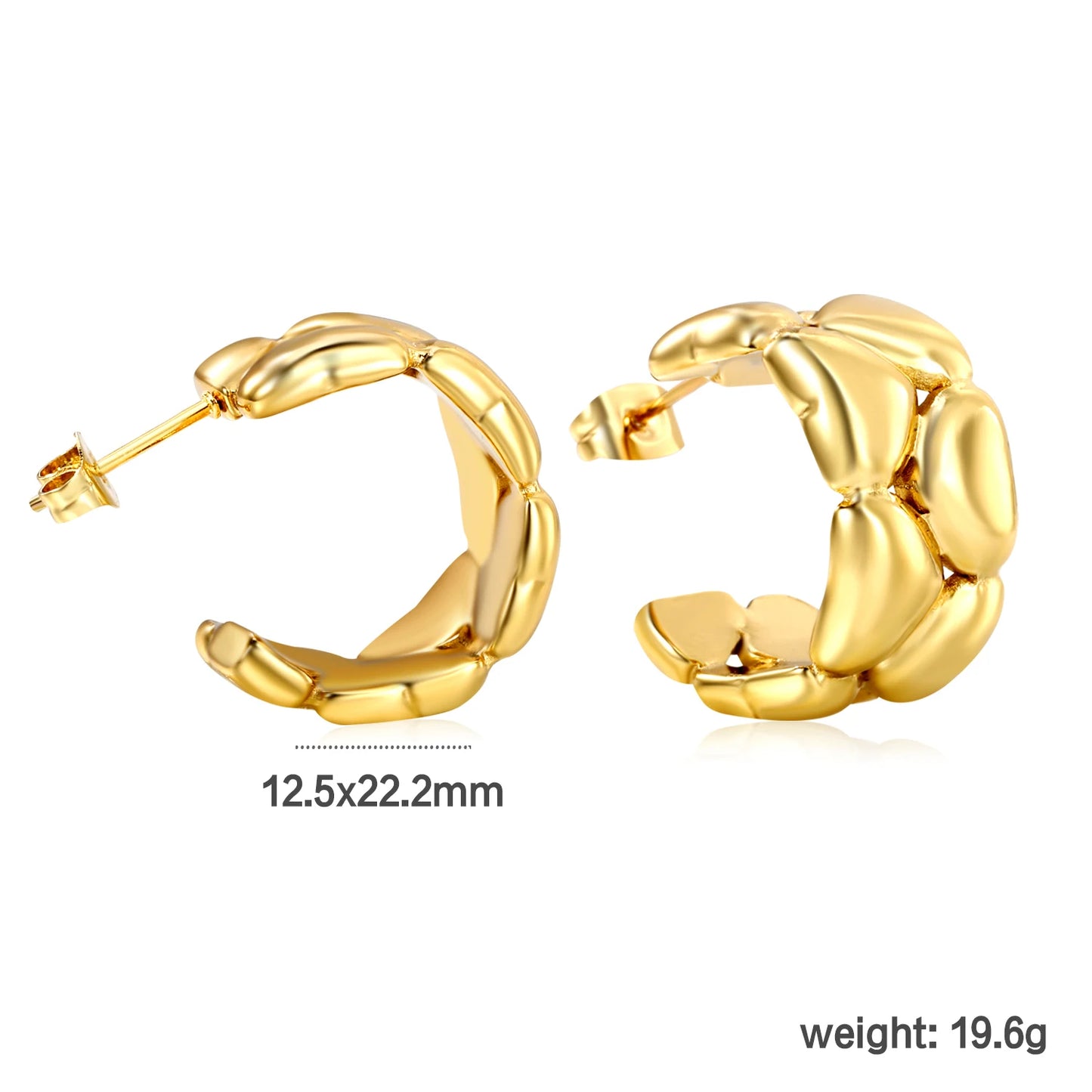 Aretes Estilo Dorado