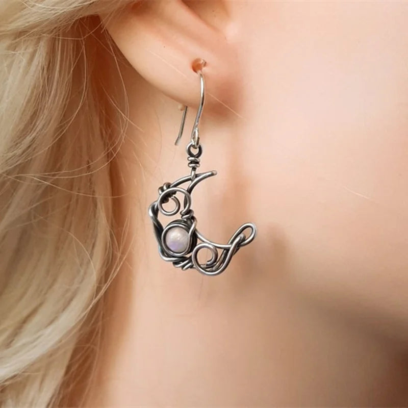 Aretes Sol y Luna Vintage