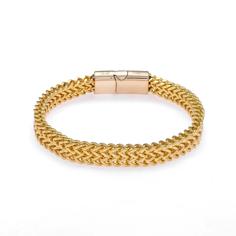 Pulsera Trenzado en Plata Envejecida