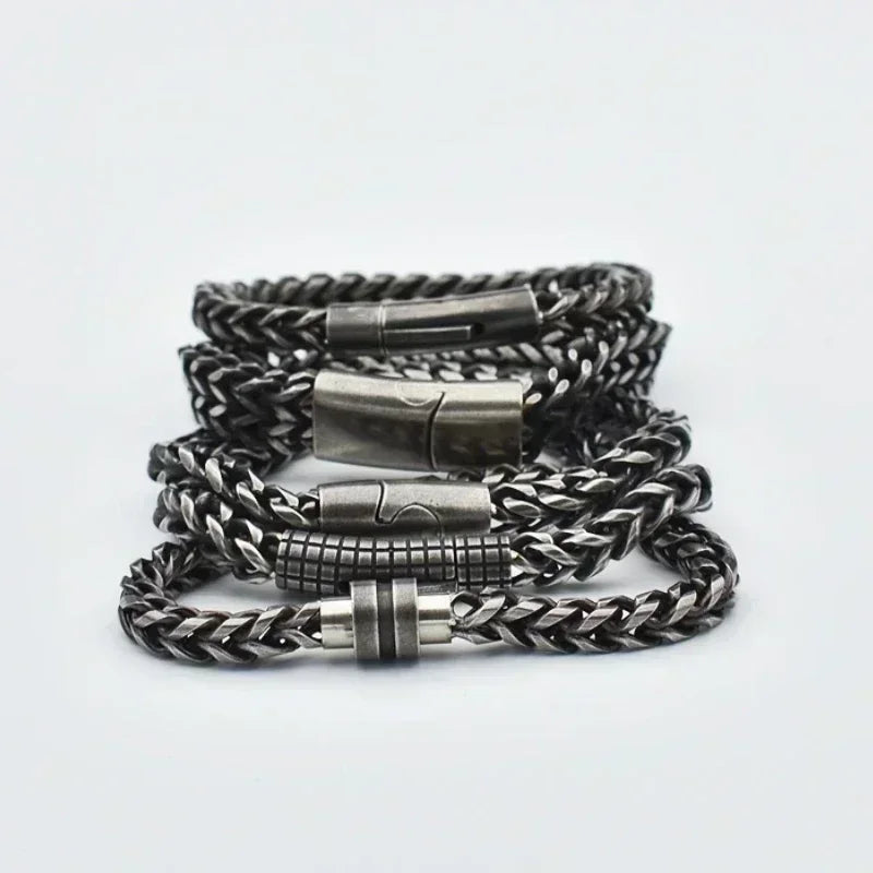 Pulseras de cadena Punk Vintage