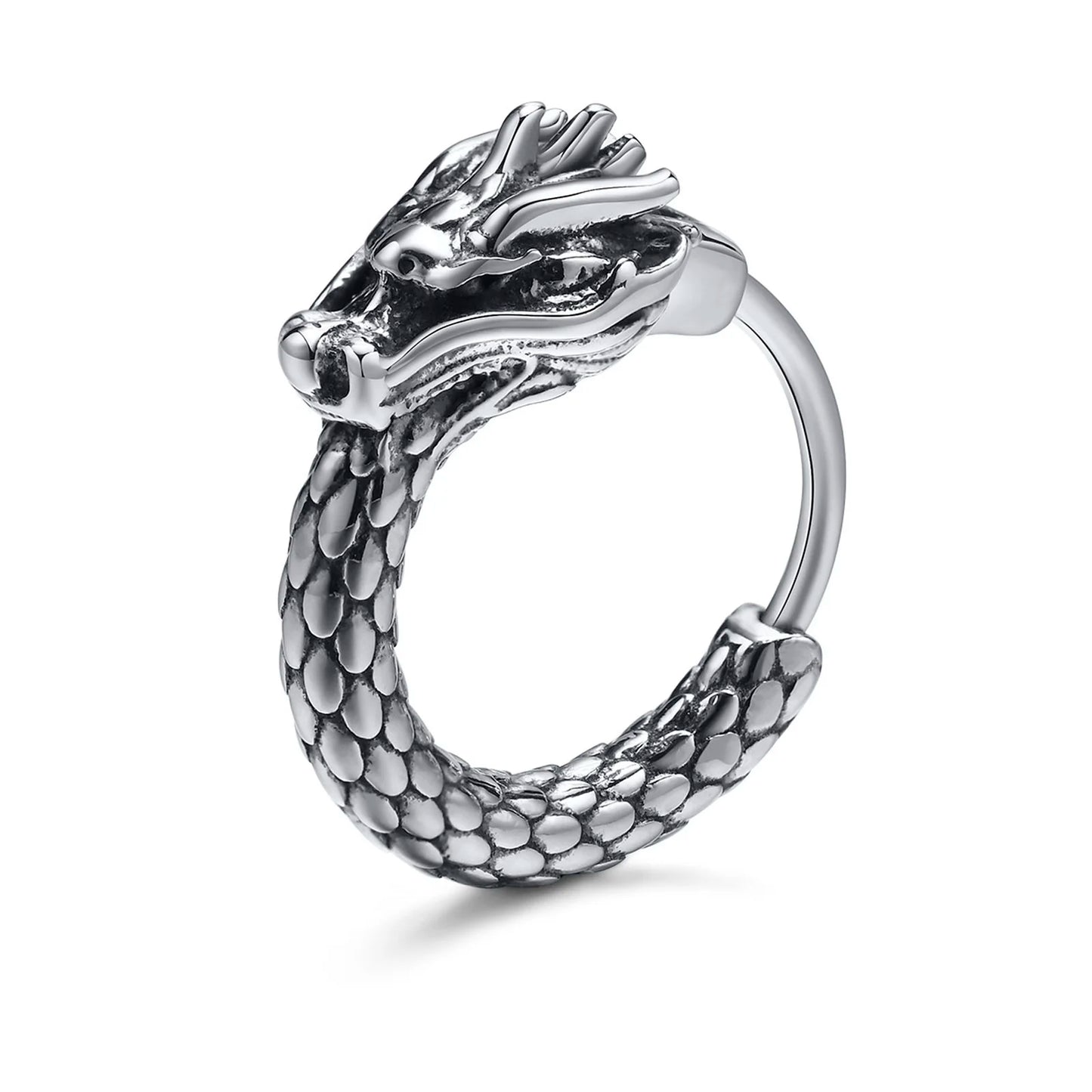 Aretes Dragón - Acero Inox.