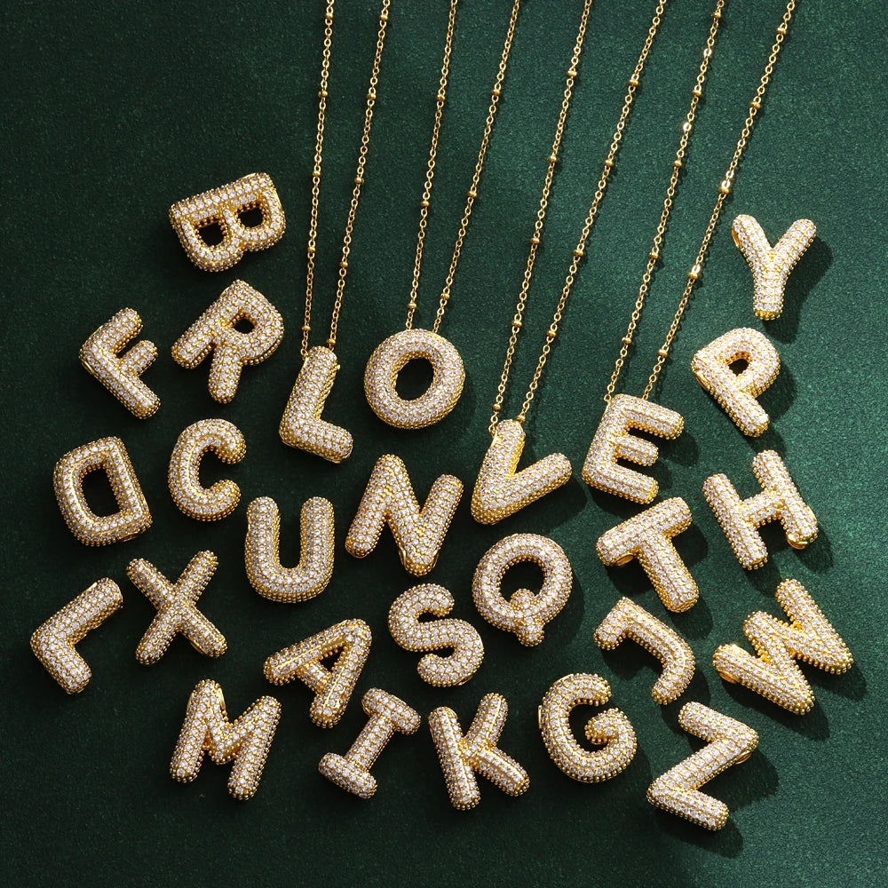 Colgante Letra Inicial Brillante
