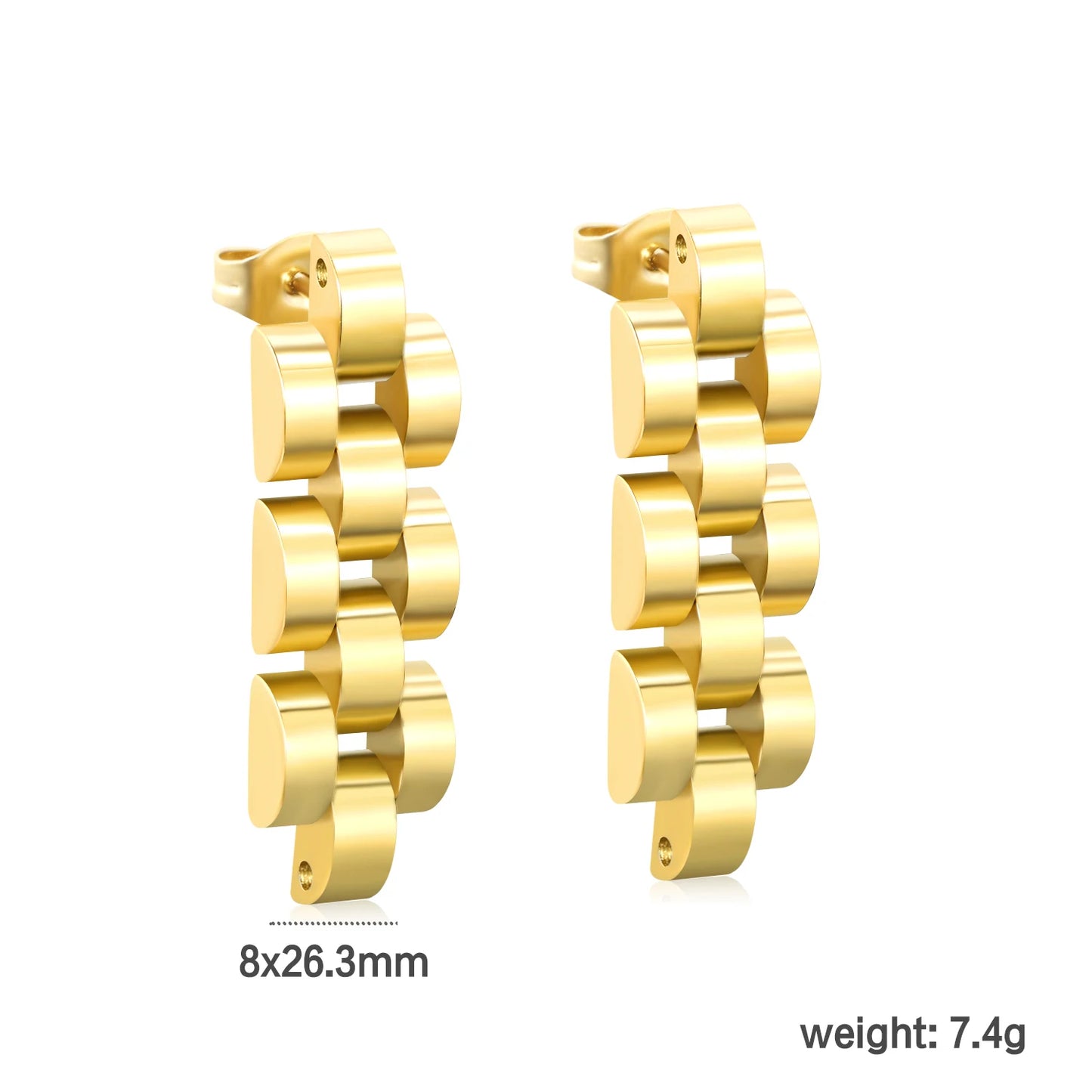 Aretes Estilo Dorado