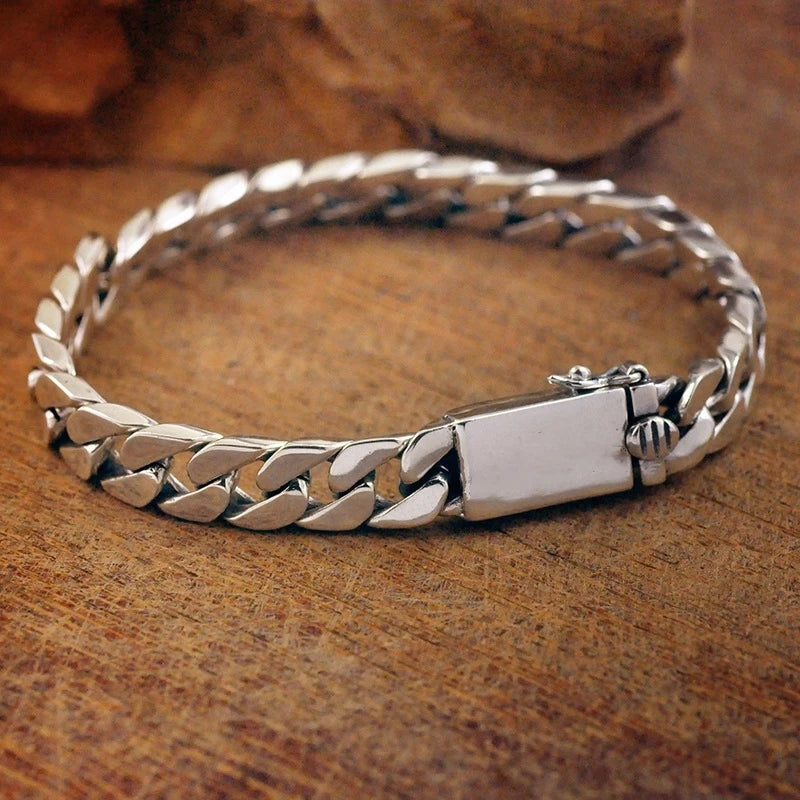 Pulsera Trenzado en Plata Envejecida
