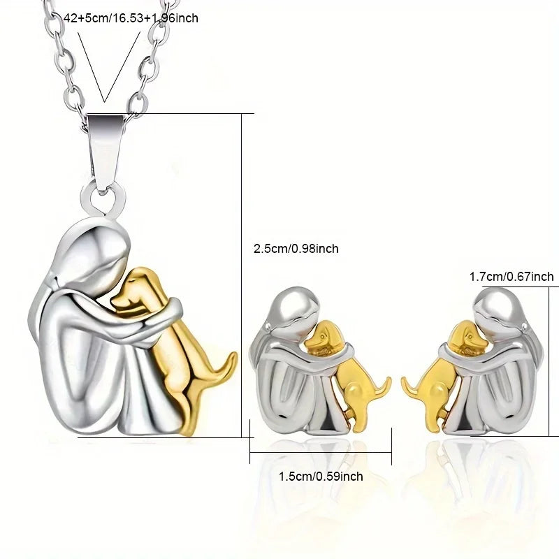 Colgante y Aretes Amigo Fiel