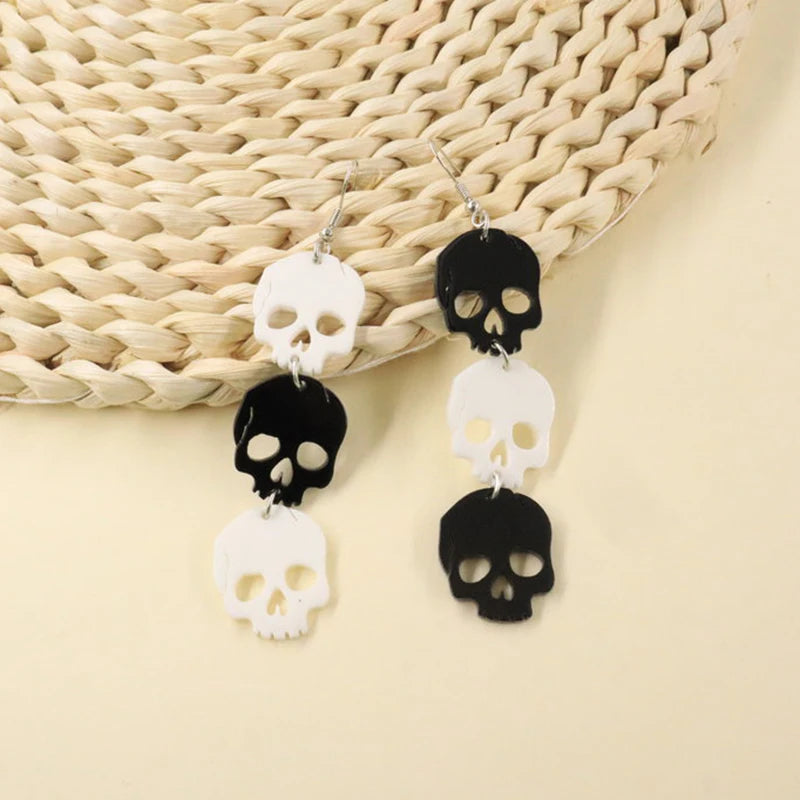 Aretes Halloween con Calavera