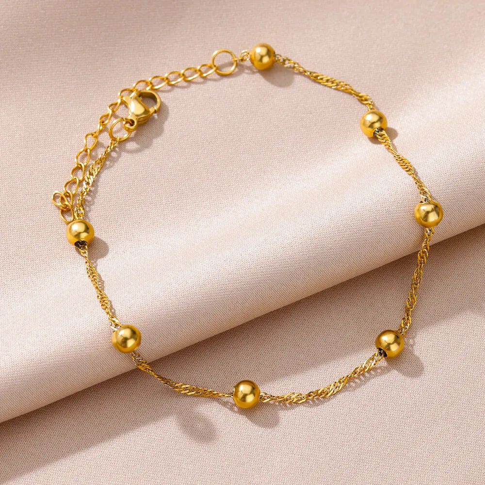 Tobilleras Cadena de Perlas