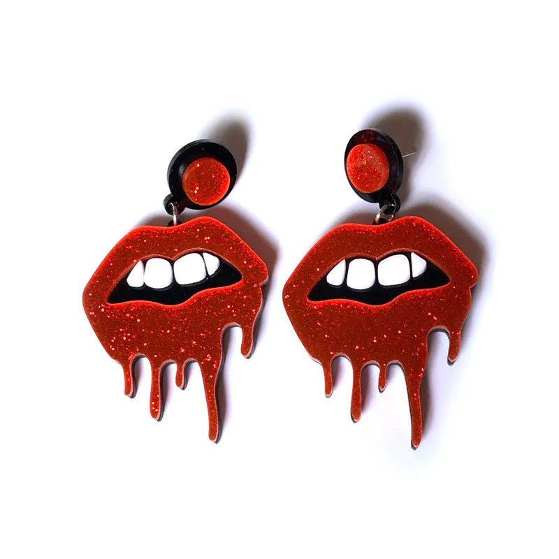 Aretes Halloween con Calavera